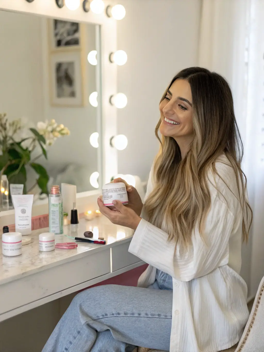 Influencers unboxing products and creating content in a natural setting, showcasing Influencer Seeding & Talent Management.
